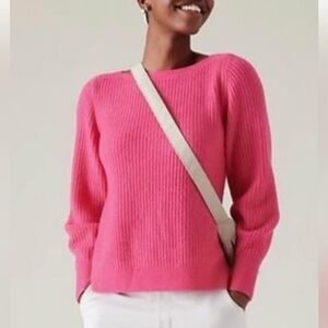 Athleta Merino Wool Layover Sweater. Tulip Pink xxs (but fits like an xs).
